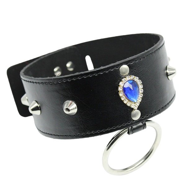 Blue Diamond Fantasy Collar and Leash Set